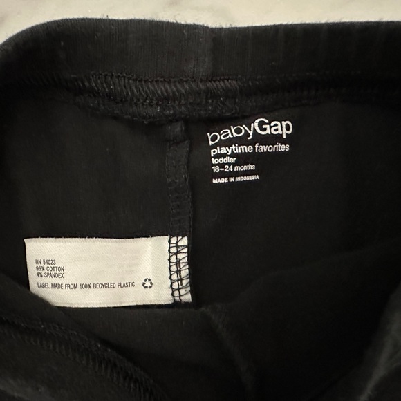 Baby Gap 2 Pair Leggings Black & Grey 18-24 Months - Picture 5 of 5